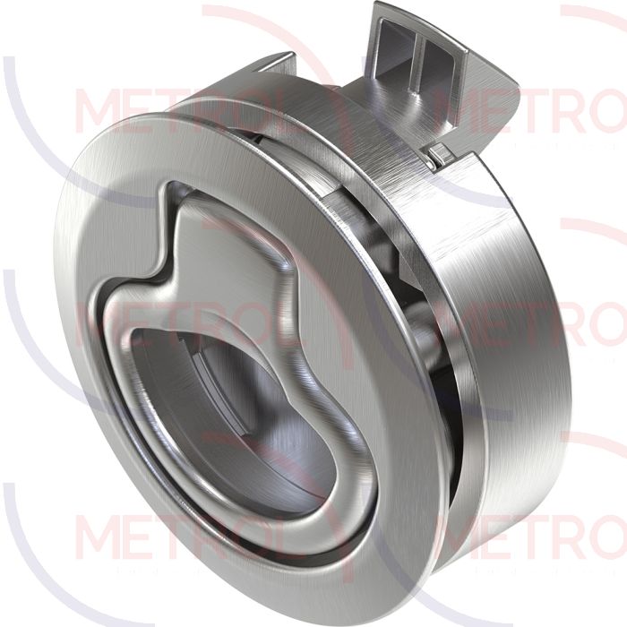 1256 Non Locking Slam Latch Polished, 7-12mm Panel Thickness