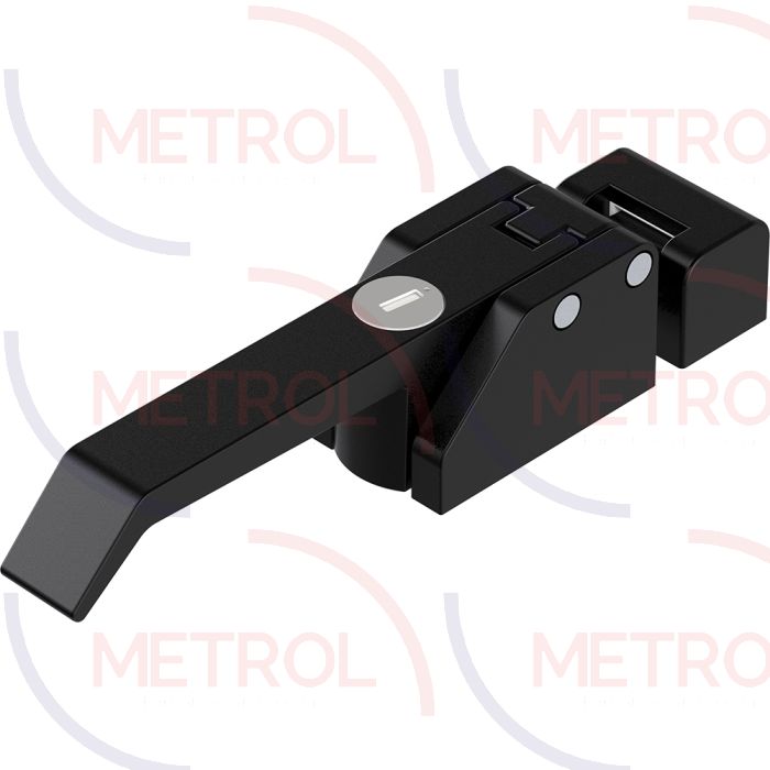 1271 Over-Centre Draw Latch Handle, Key CH751 Locking, Bright Chrome