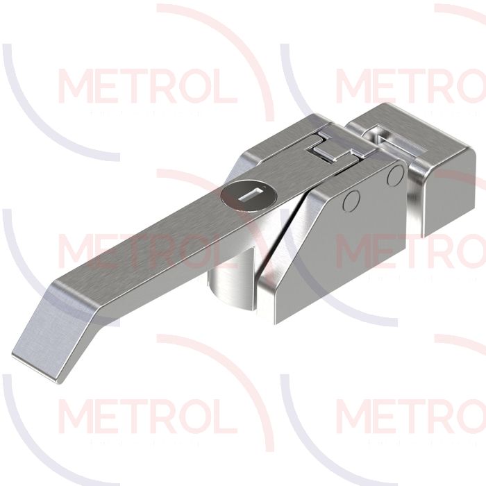 1271 Over-Centre Draw Latch Handle, Key CH751 Locking, Polished