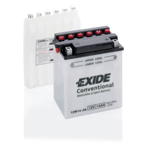 EXIDE - 12N14-3A - Motorcycle Battery -12V 14Ah