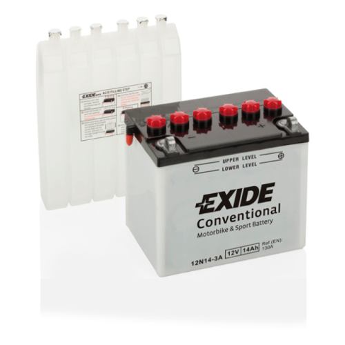 EXIDE - 12N24-3A - Motorcycle Battery -12V 24Ah