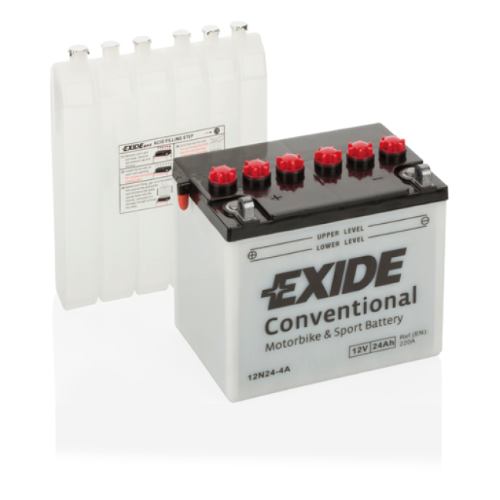 EXIDE - 12N24-4A - Motorcycle Battery -12V 24Ah