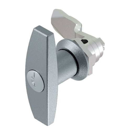 T Handle Lock, Stainless Steel 316, IP65 Rated, Barrel Height 18mm, Metrol - 1301-10-316