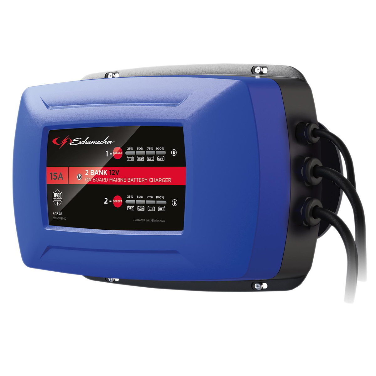 Draper 13102 Schumacher SC348 2 Bank Marine Charger 15A
