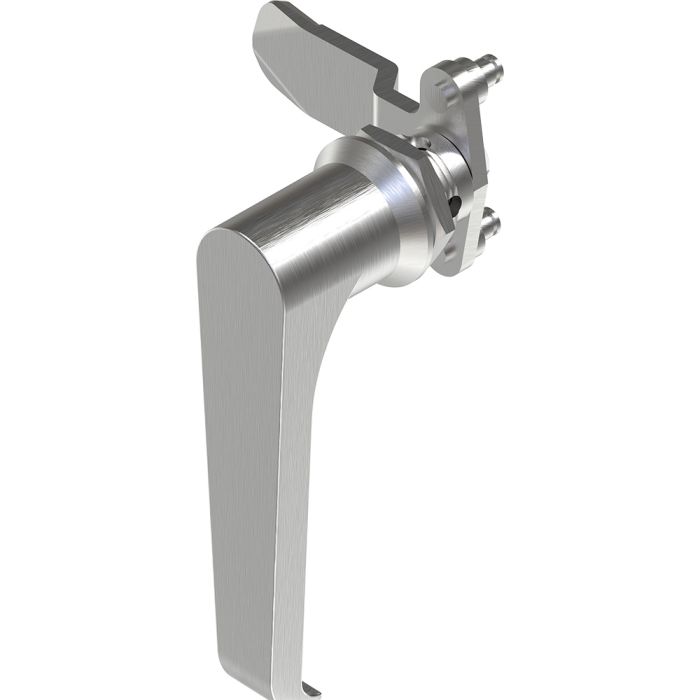 1311 Non Locking Stainless Steel L Handle Lock with 18mm Grip Height