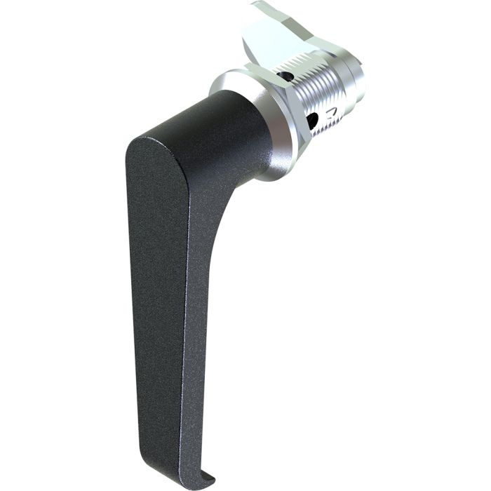 1311-50 Non Locking L Handle Lock with 50mm Grip Height Black Powder Coated