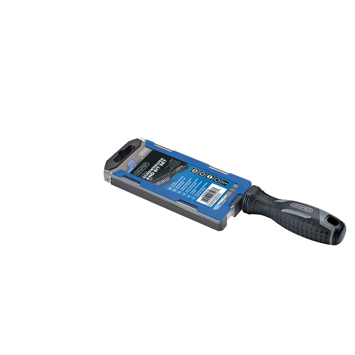 Draper 13438 Soft Grip Magnetic Screwdriver Bit Set 14 Piece