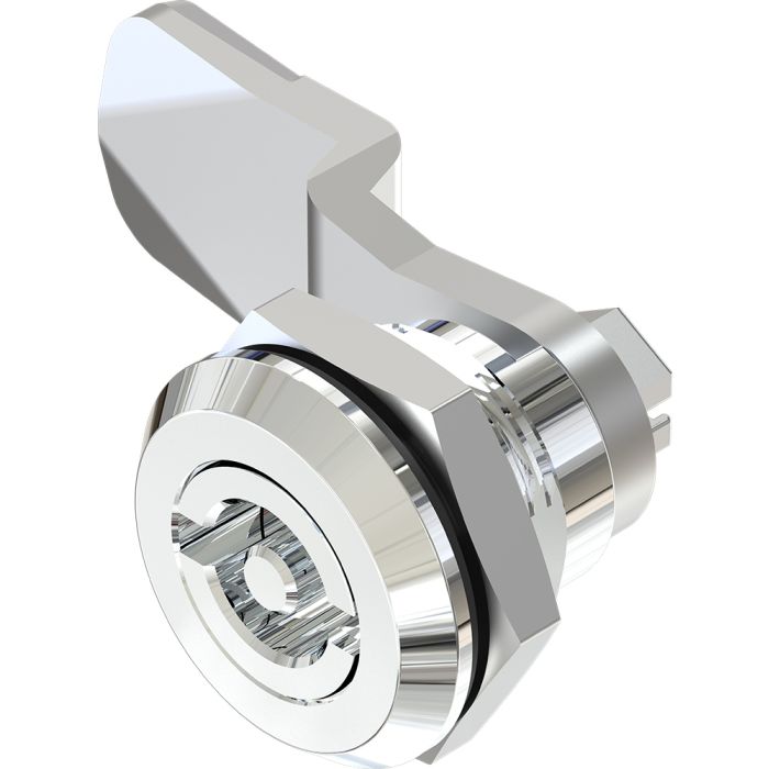 1401 Quarter Turn Lock 5mm Double Bit Insert with 18mm Grip Height Bright Chrome