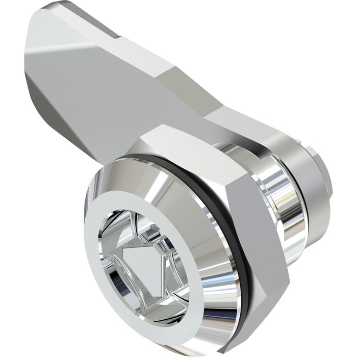 1401 Quarter Turn Tri Lock 7mm Triangle Insert with 18mm Grip Height Bright Chrome