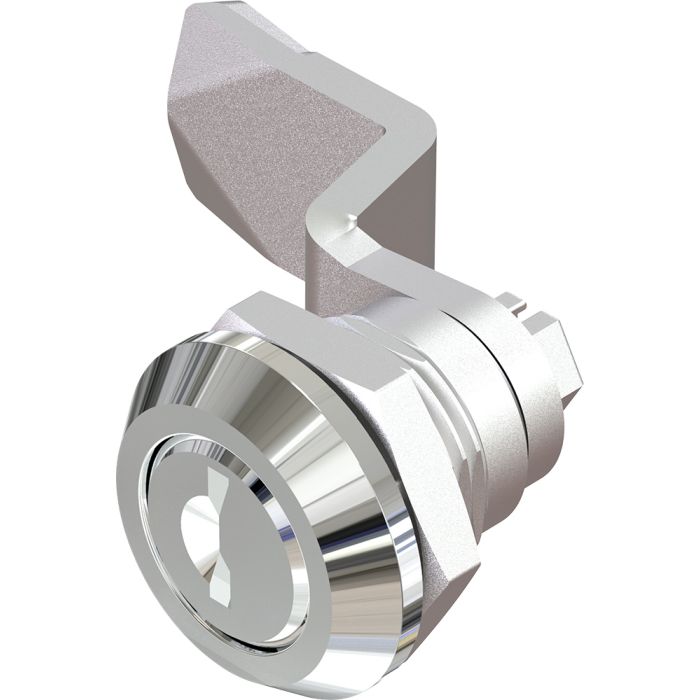 1401 Key Retaining Quarter Turn Lock with 20mm Grip Height Bright Chrome