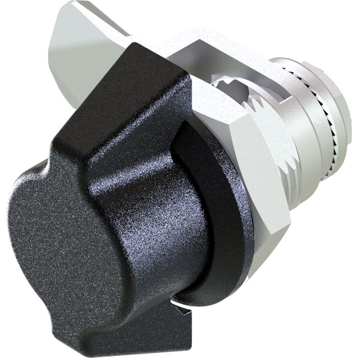 1402 Non Locking Mini Wing Handle Quarter Turn Lock Bright Chrome, 7.5 Grip Height