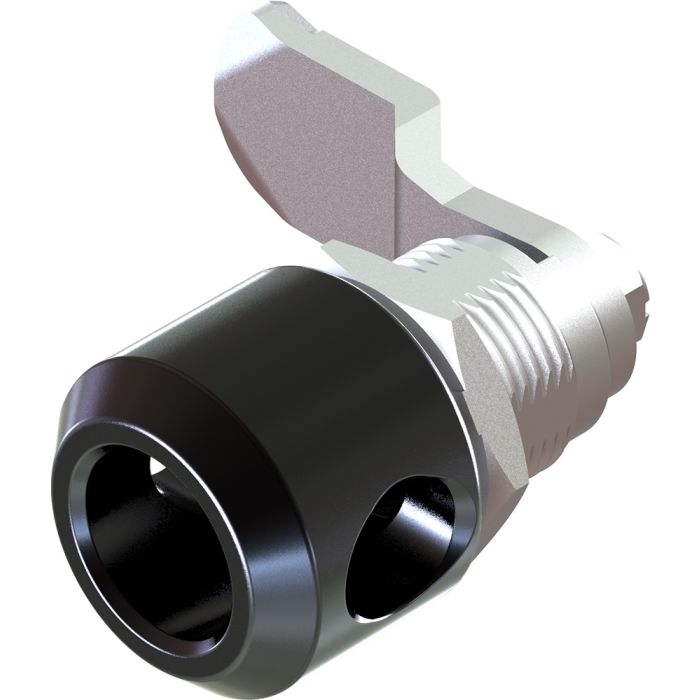 1407 Padlockable Quarter Turn Lock in Black