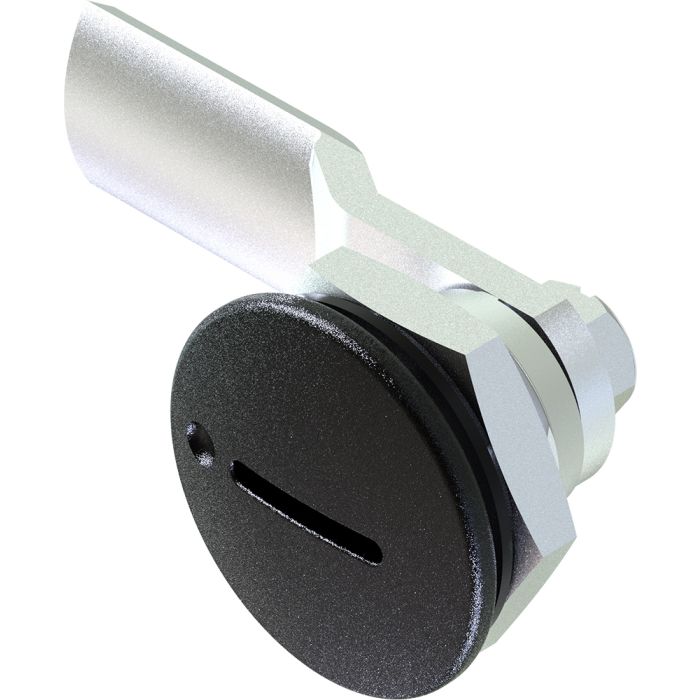 1415 Quarter Turn Lock 2x4 Slot Insert with 15mm Grip Height Textured Chrome