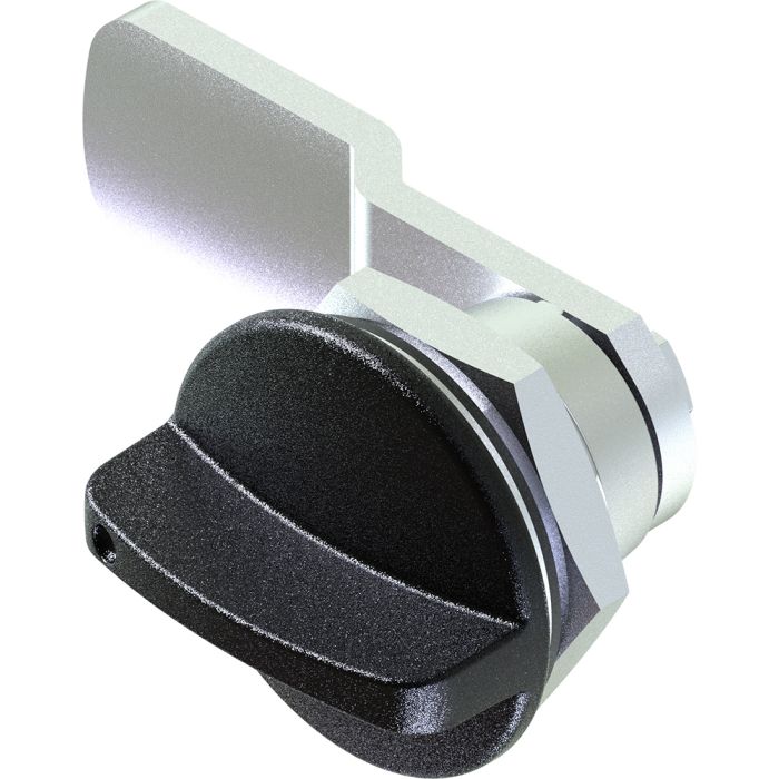 1415 Quarter Turn Lock Wing Knob(tall) with 15mm Grip Height Black Textured Powder Coated