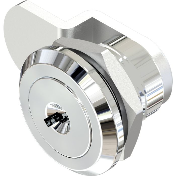 1418 Mini Key Locking Quarter Turn Lock in Chrome