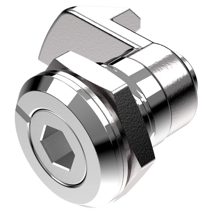 1419 Spring Loaded Quarter Turn Lock in Bright Chrome