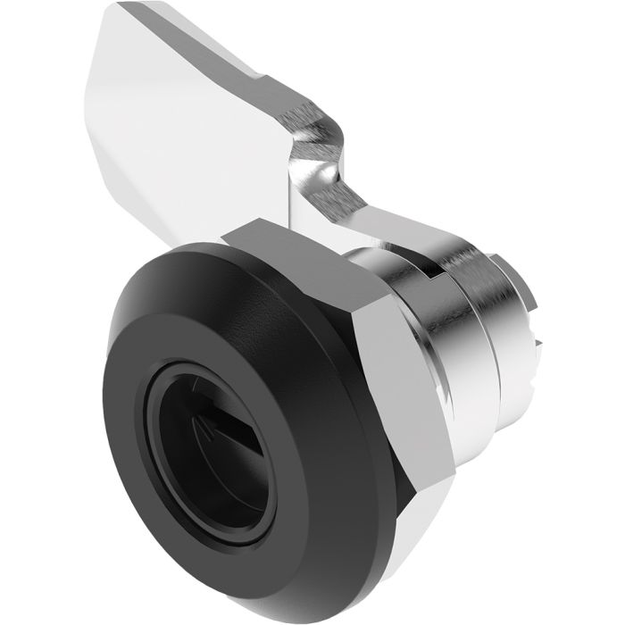 1420-18 Quarter Turn Lock Coin Proof 2x4 Slot Cylinder with 18mm Grip Height Bright Chrome