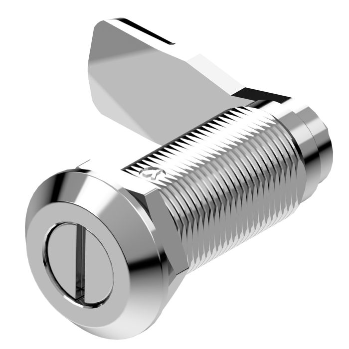 1420-50 Quarter Turn Lock 2x4 Slot with 50mm Grip Height Bright Chrome