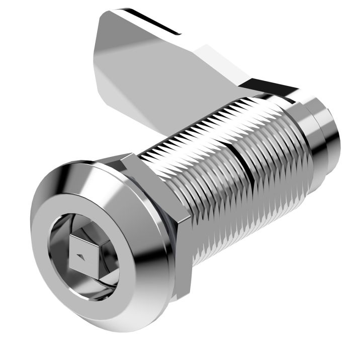 1420-50 Quarter Turn Lock 7mm Square with 50mm Grip Height Bright Chrome