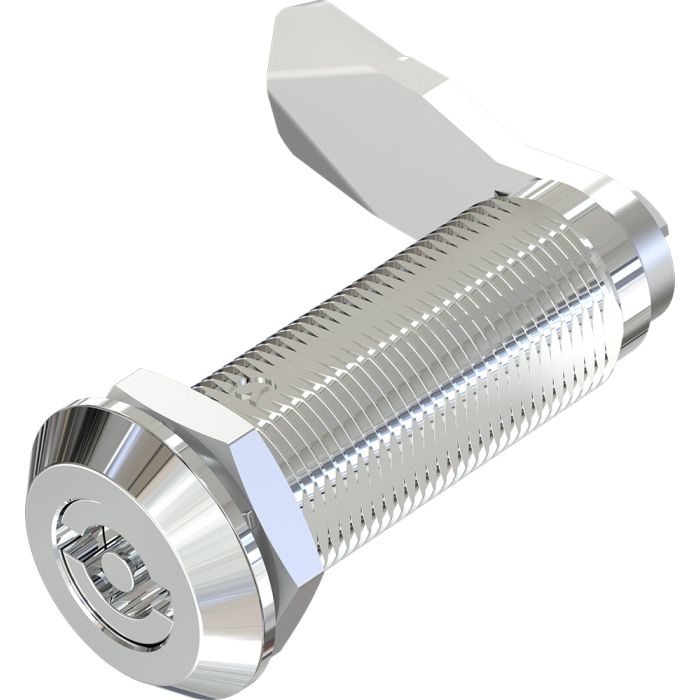 Quarter Turn Lock 3mm Double Bit With 60mm Grip Height Black Powder Coated Or Bright Chrome, Metrol - 1420-60013