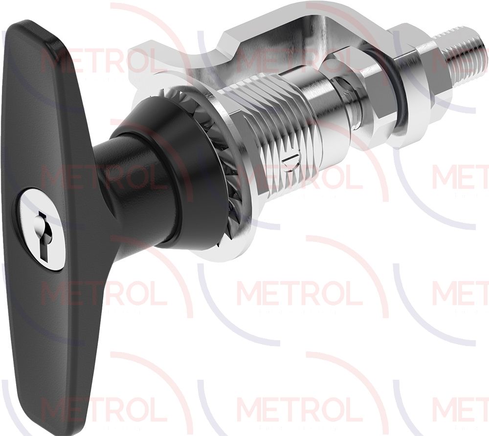 1439 CH751 Key Locking T Handle Compression Latch Black