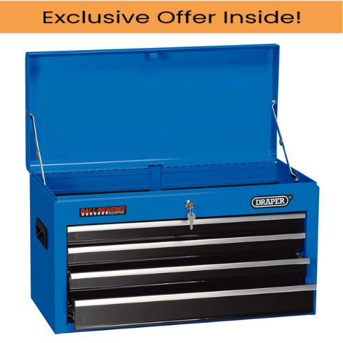 Draper 14589 Tool Chest, 4 Drawer, 26