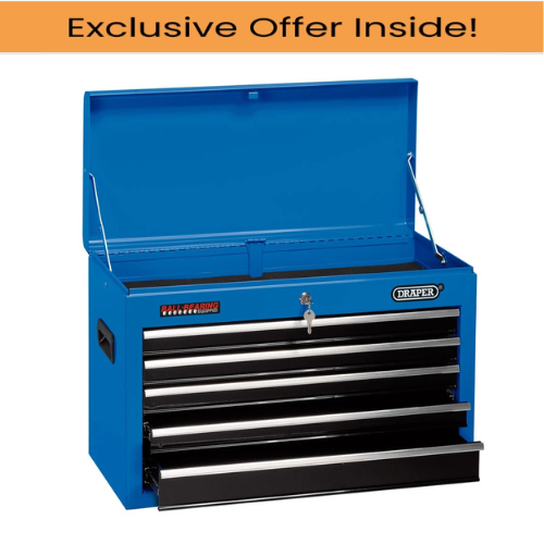 Draper 14604 Tool Chest, 5 Drawer, 26