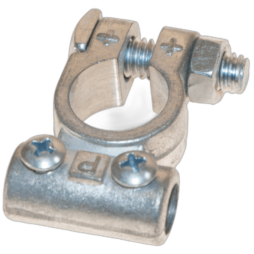 Brass Positive Battery Terminal – 10mm Cable Entry Hole - 12 Months Warranty