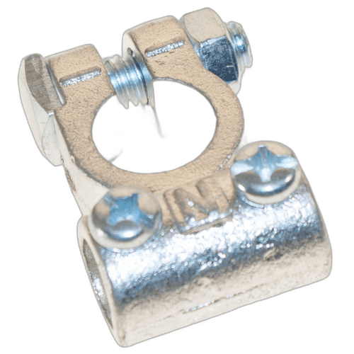 Heavy Duty Brass Negative Battery Terminal – 12mm Cable Entry Hole - 12 Months Warranty