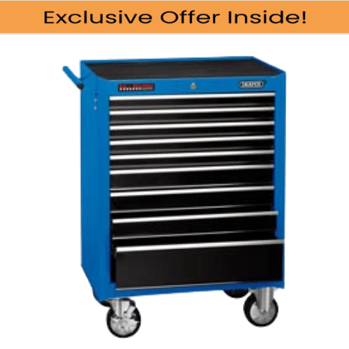 Draper 15110 ROLLER TOOL CABINET, 9 DRAWER, 26