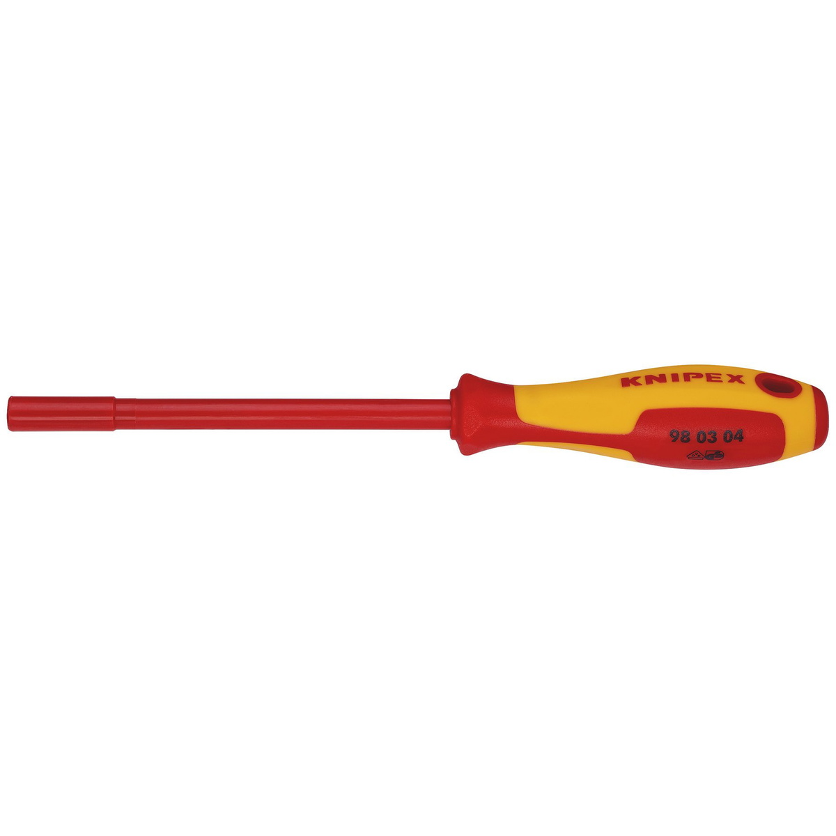 Knipex 18733 98 03 04 VDE Insulated Nut Driver 4.0x125mm