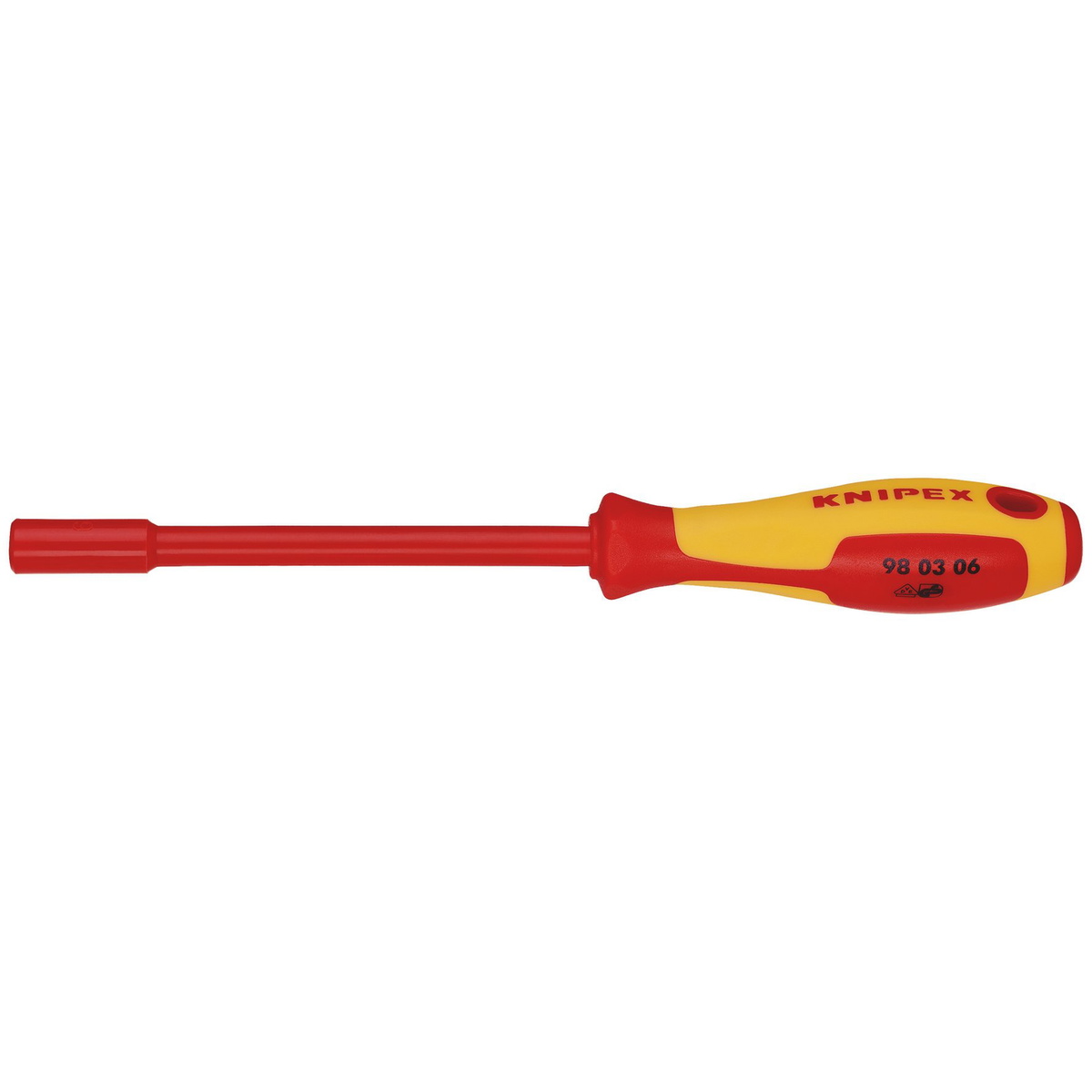 Draper 18735 Knipex 98 03 06 VDE Insulated Nut Driver 6.0x125mm