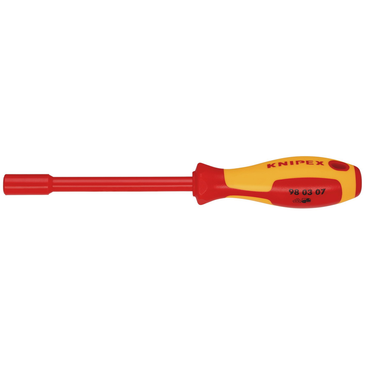 Draper 18737 KNIPEX 98 03 07 VDE Insulated Nut Driver 7.0x125mm