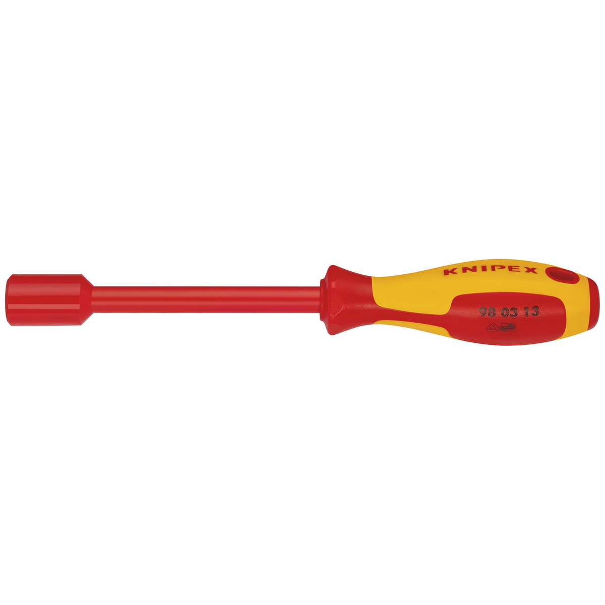 Draper 18743 KNIPEX 98 03 13 VDE Insulated Nut Driver 13mm