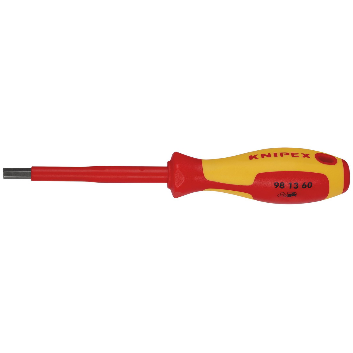 Draper 18779 Knipex 98 13 60 VDE Hex Screwdriver 6x75mm