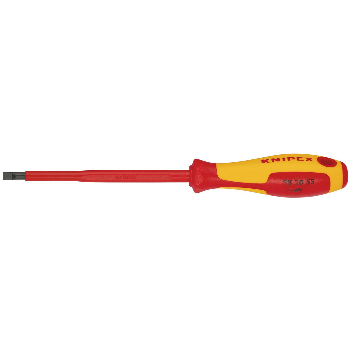 Knipex 18793 98 20 55 VDE Insulated Slotted Screwdriver 5.5x125mm