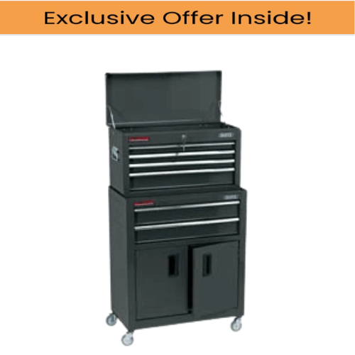 Draper 19572 Combined Roller Cabinet and Tool Chest, 6 Drawer, 24