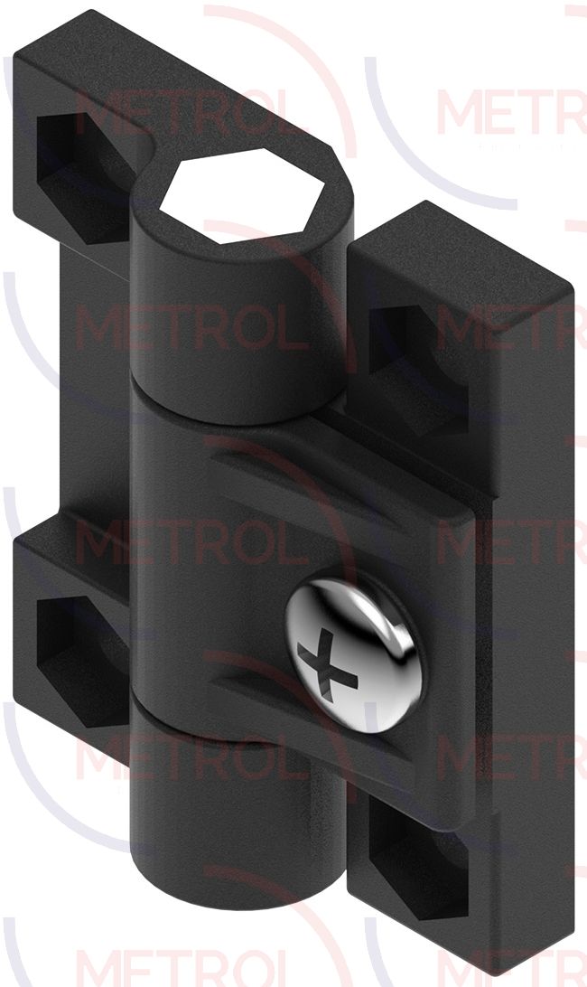 2112-02-BS 42.5x36.5mm Adjustable Black Acetal Friction