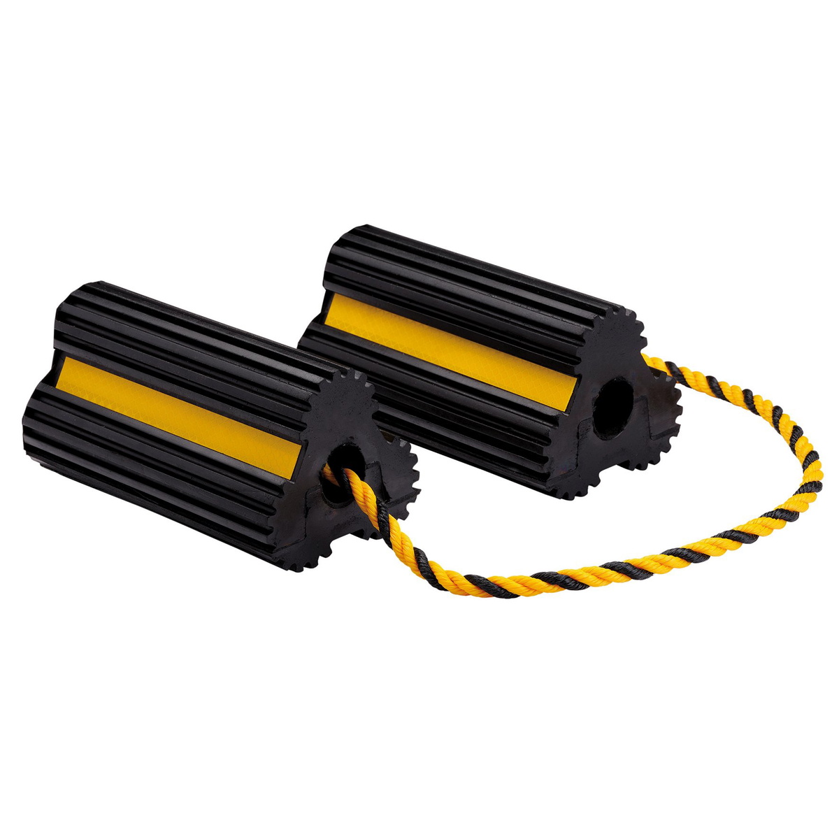 Draper 21135 Heavy Duty Rubber Wheel Chocks 3 Tonne Pair
