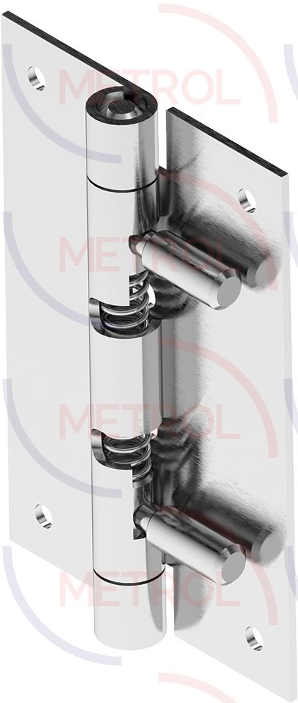 2129-762-01 Screw On Quick Release Hinge 76.2x50.8mm Zinc