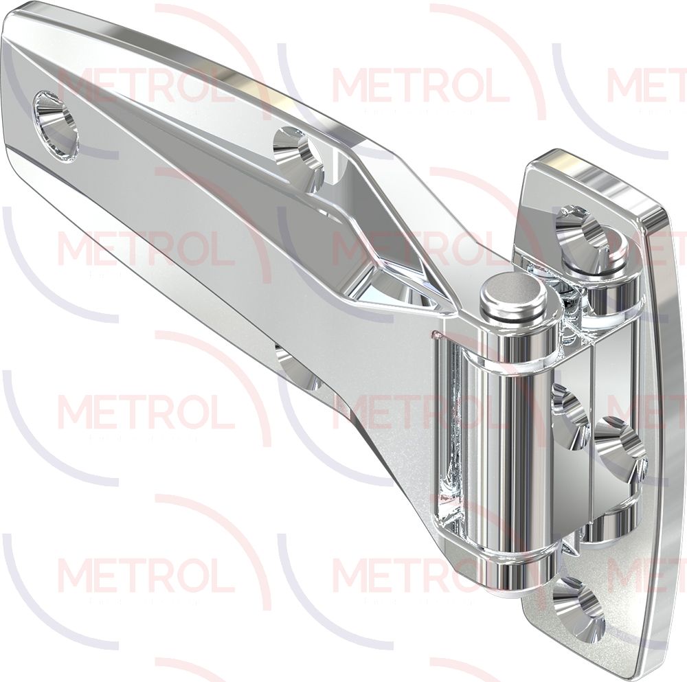 2137 Stainless Steel 304 Screw-On Hinge 82.5x138.1mm 5.5mm