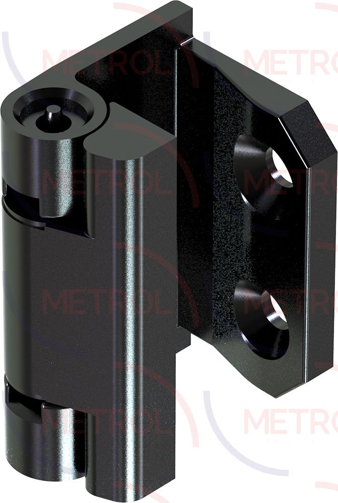 2312-20 External Hinge 60x40mm 6.4mm Holes Black Textured
