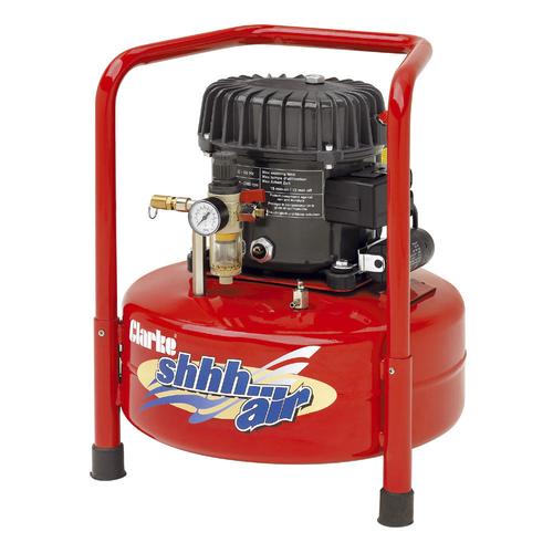 Clarke Shhh Air 50/24 1.77cfm 24 Litre 0.46HP Quiet Run Compressor (230V)