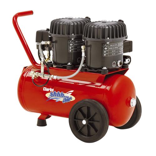 Clarke Shhh Air 100/24 3.53cfm 24 Litre 0.92HP Quiet Run Compressor (230V)