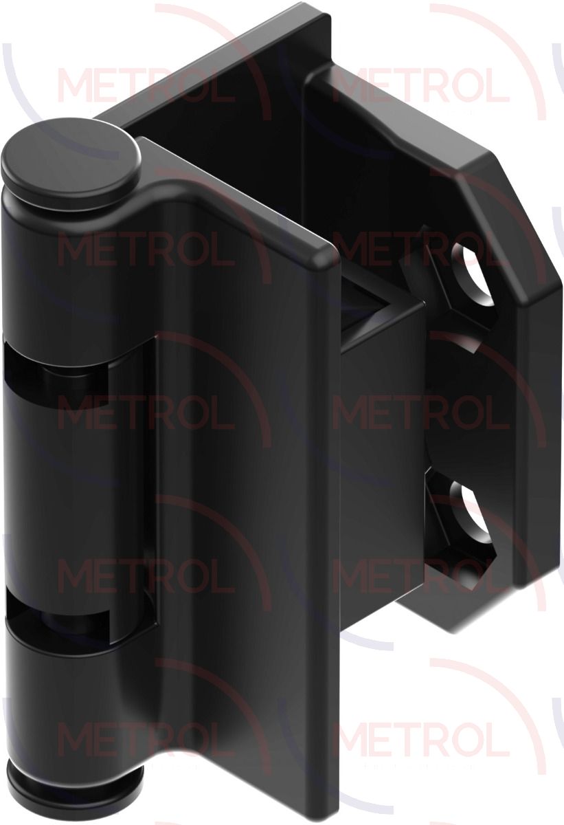 2341 Tool-Free External Hinge Secure Pin 6.3mm Holes Black