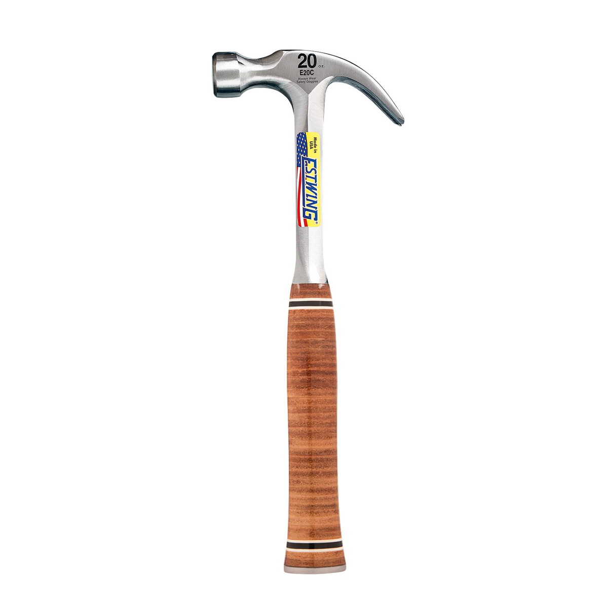 Draper 23513 Estwing E20C Curved Claw Hammer Leather Grip 20oz