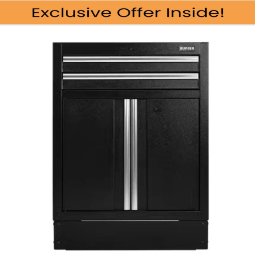 Draper 23752 BUNKER® Modular Floor Cabinet, 2 Drawer, 2 Door, 680mm