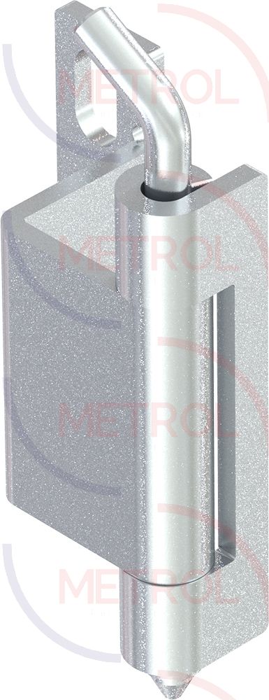 2407-022-01 Screw On Concealed Hinge 60mm Zinc Plated Steel
