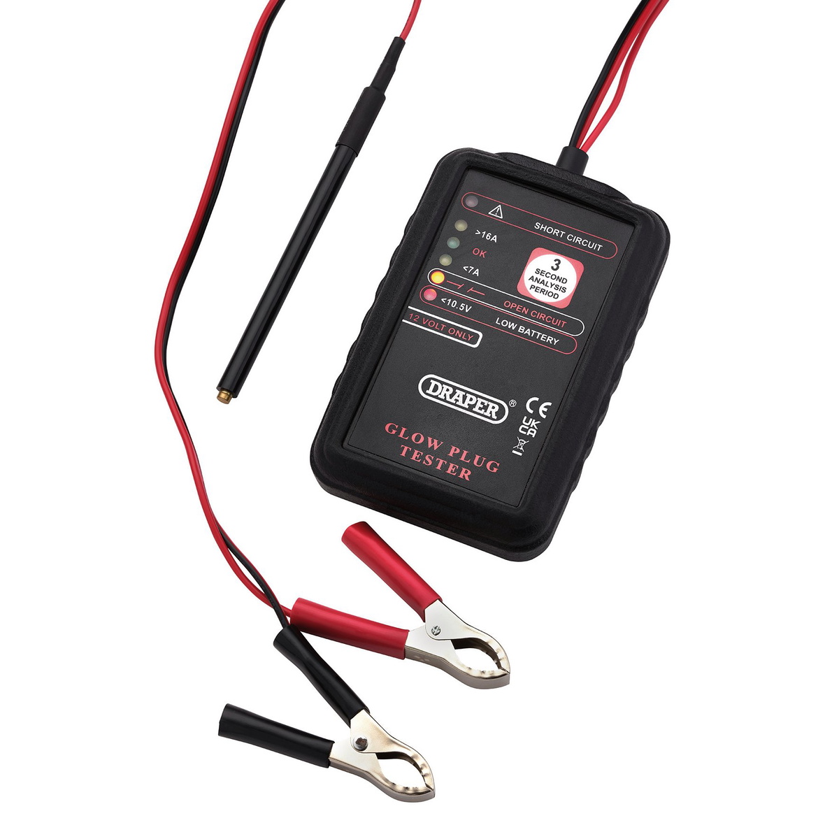 Draper 24706 12V Glow Plug Tester Diesel