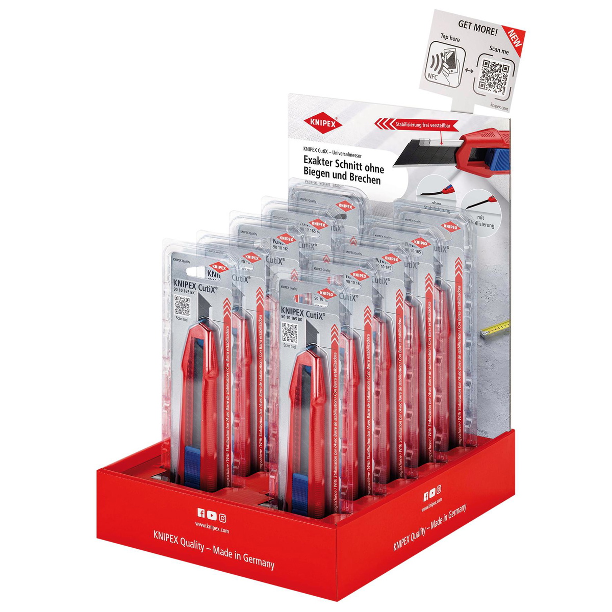 Draper 25007 KNIPEX CutiX 00 18 01 V44 Counter Display 10 Parts